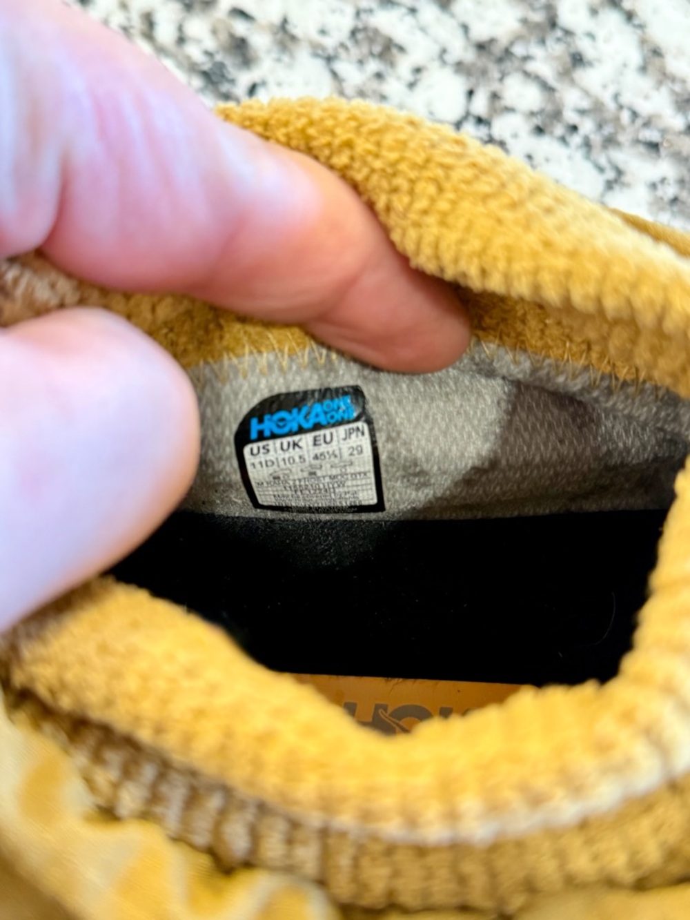 Hoka One One Men's Tan and Orange Rain & Snow Boots - Picture 15 of 15